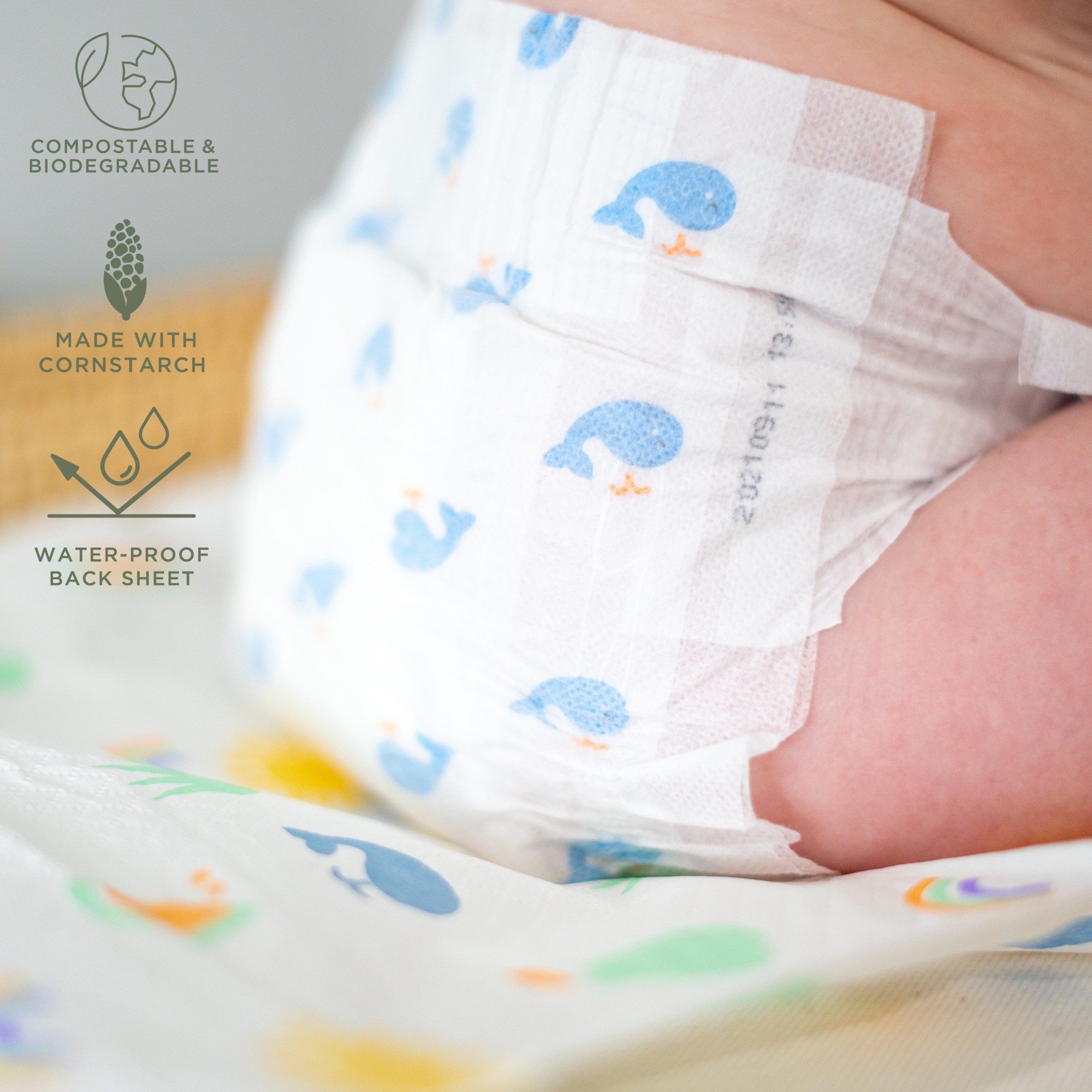 Tooshies Biodegradable Change Mats 10 Pack Disposable Baby Bunting AU