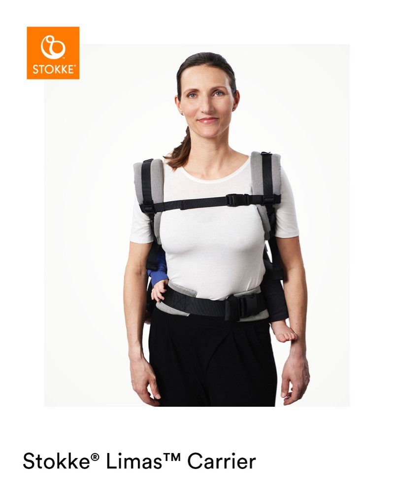 Stokke Limas Baby Carrier Slate Melange Baby Carriers Baby Bunting AU