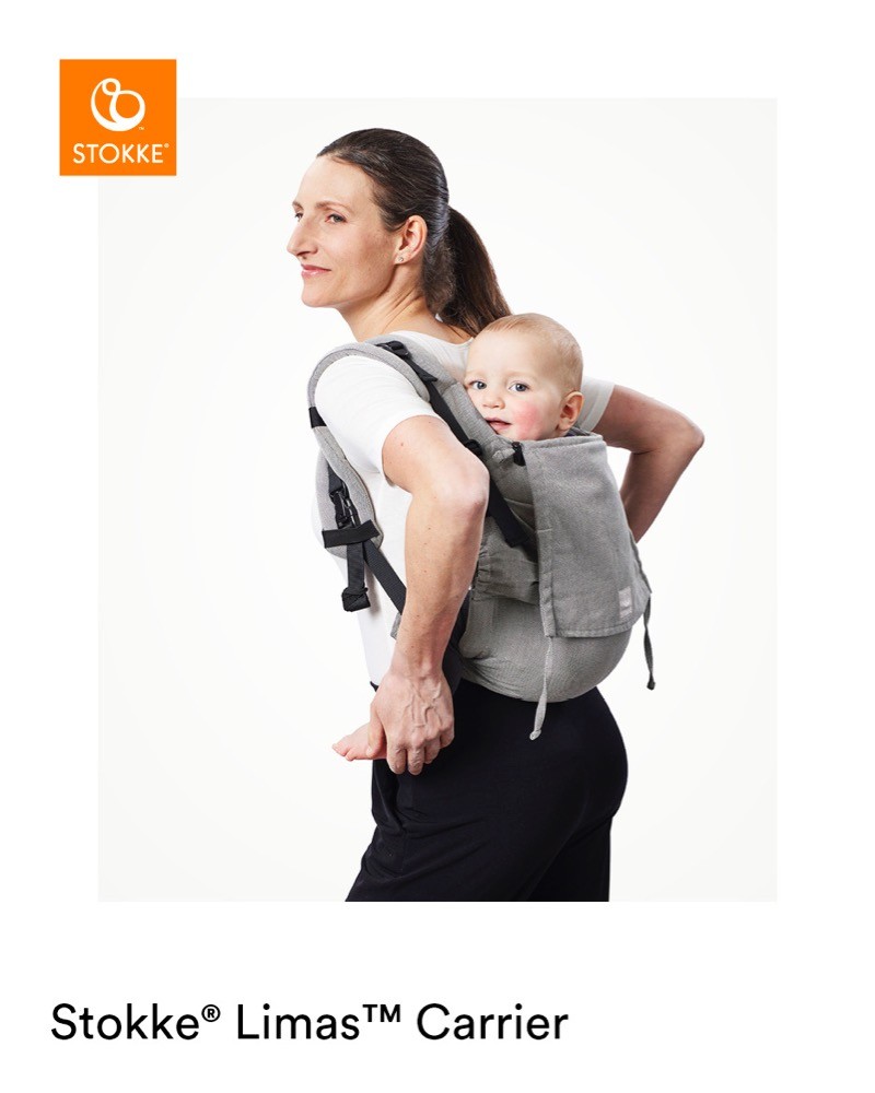 Stokke Limas Baby Carrier Slate Melange Baby Carriers Baby Bunting AU