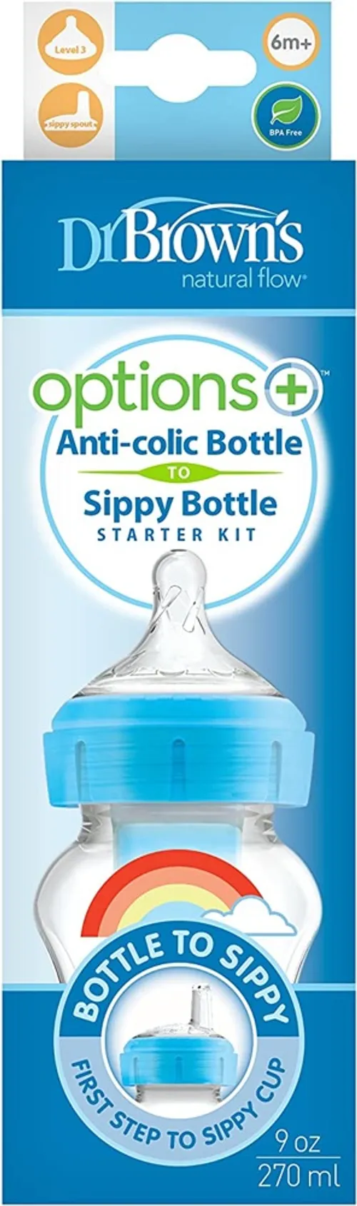 Dr Browns Options+ Sippy Bottle 270Ml Rainbow Baby Bunting AU