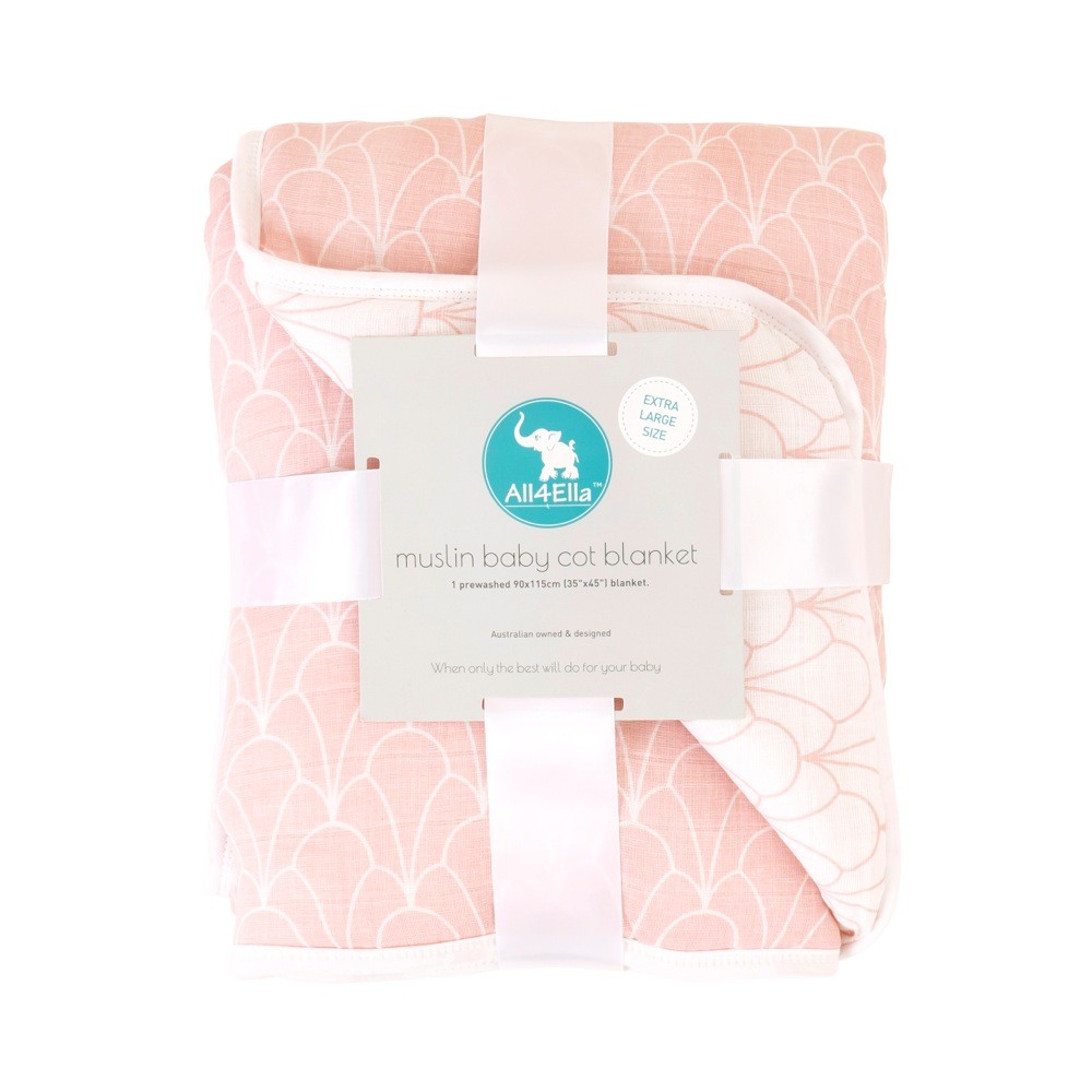 All4Ella Muslin Cot Blanket Antique Wraps Baby Bunting AU