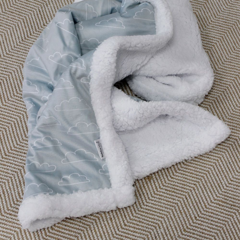 Bubba Nordic Cuddle Blanket Sky/Mint | Selected manchester | Baby ...