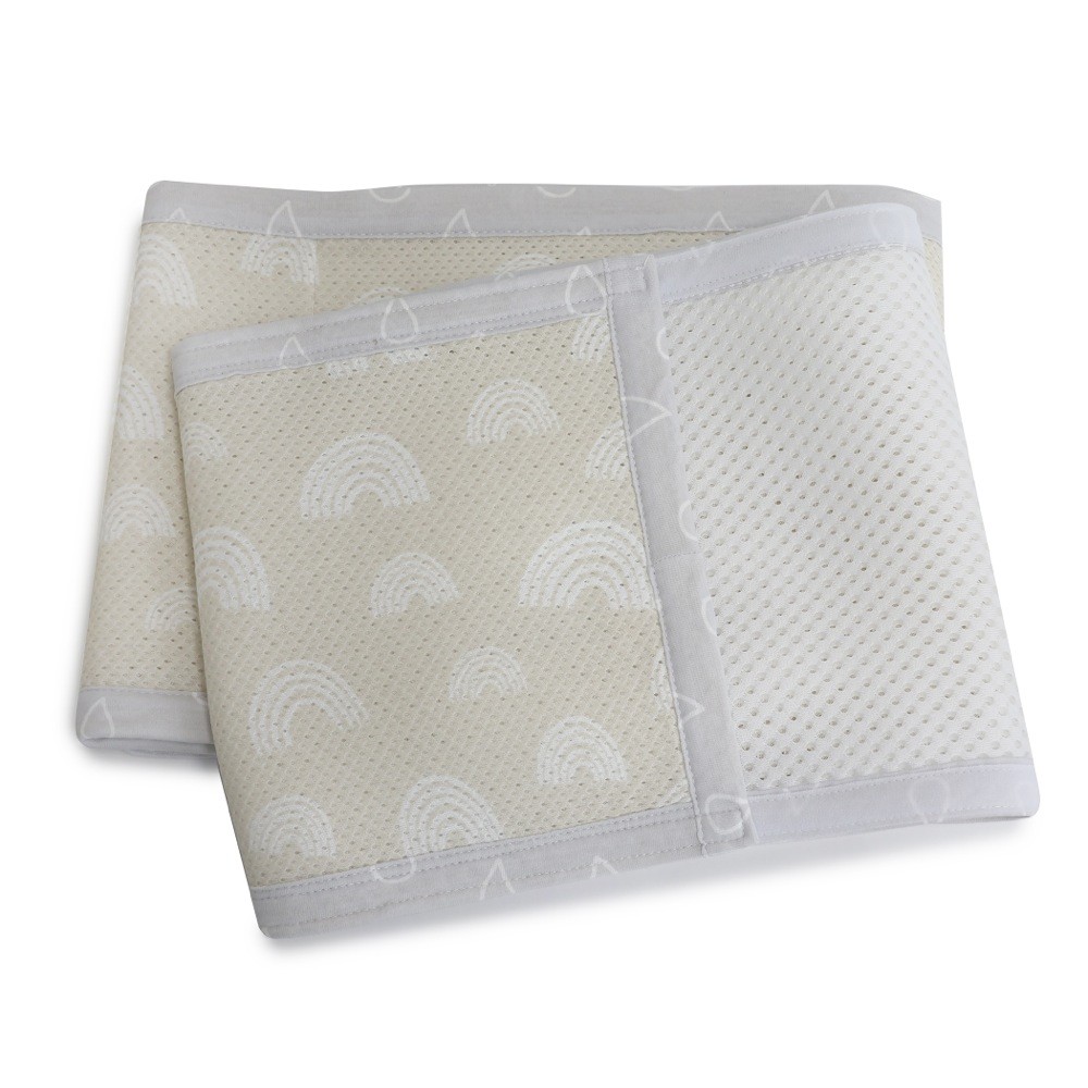 Bubba Blue Nordic Breathe Easy Cot Liner Grey/Sand Bumpers Baby Bunting AU