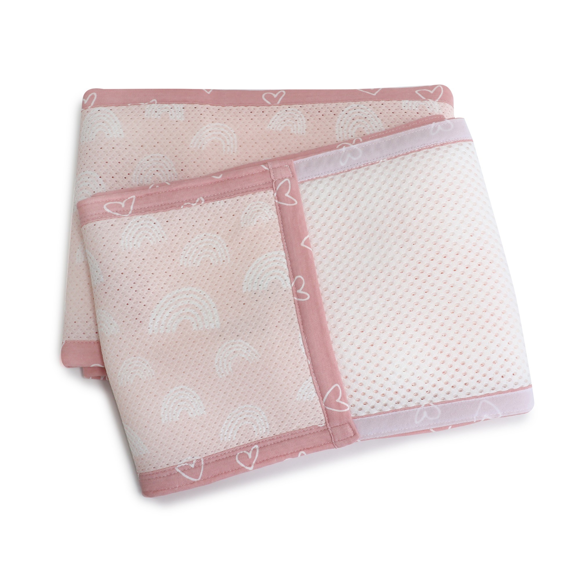 Bubba Nordic Breathe Easy Cot Liner Berry/Rose Bumpers Baby Bunting AU