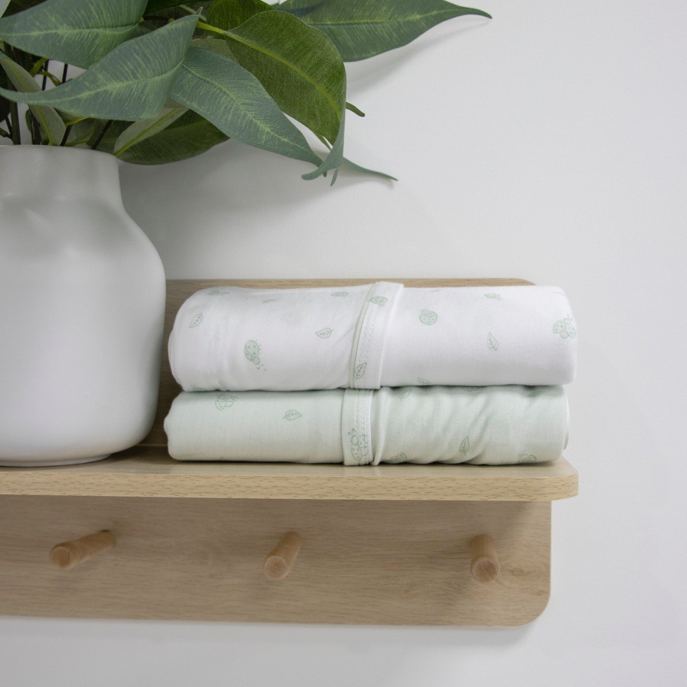 Bubba Bamboo Little Bug Jersey Wrap 2 Pack Wraps Baby Bunting AU