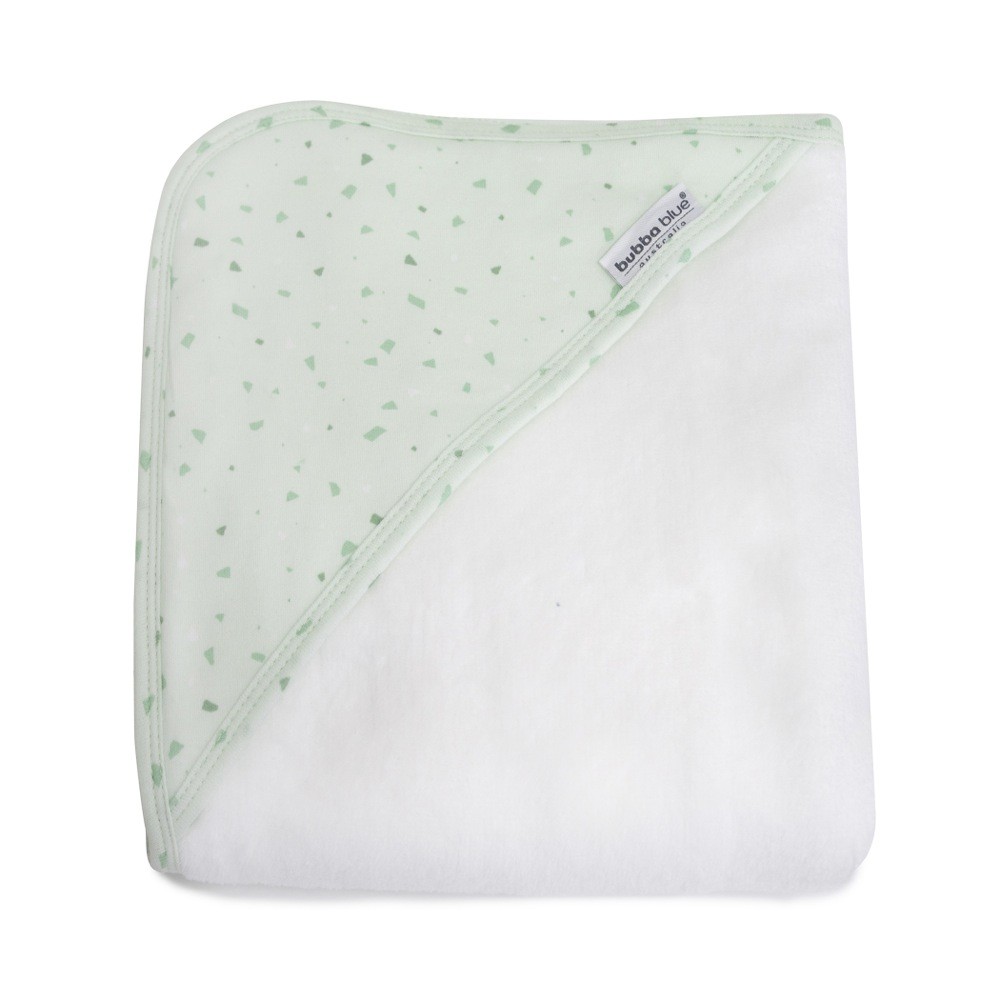 Bubba Blue Essentials Hooded Towel Terrazzo Mint Baby Bunting AU
