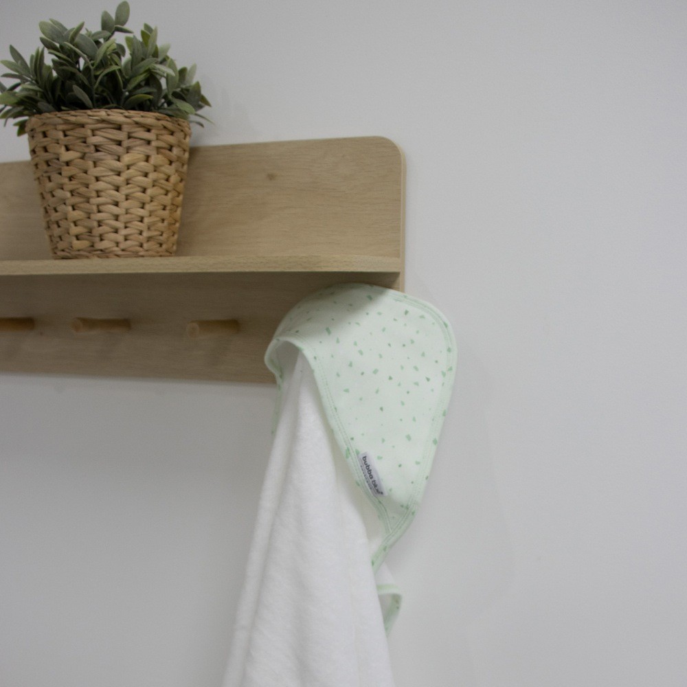 Bubba Blue Essentials Hooded Towel Terrazzo Mint Baby Bunting AU