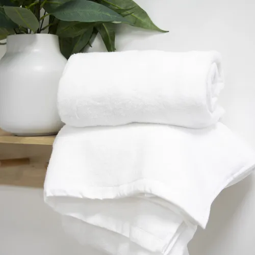 Bubba Essentials Bath Towel White 2 Pack | Baby Bunting NZ