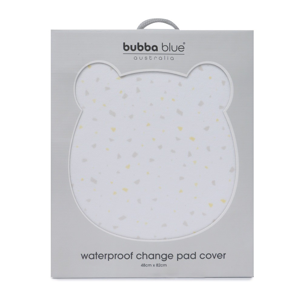 Bubba Essentials Change Pad Cover Terrazzo White Bedding & linen