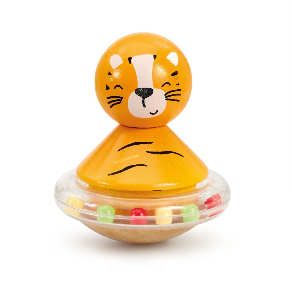ELC Wooden Roly Poly Tiger Interactive Toys Baby Bunting AU