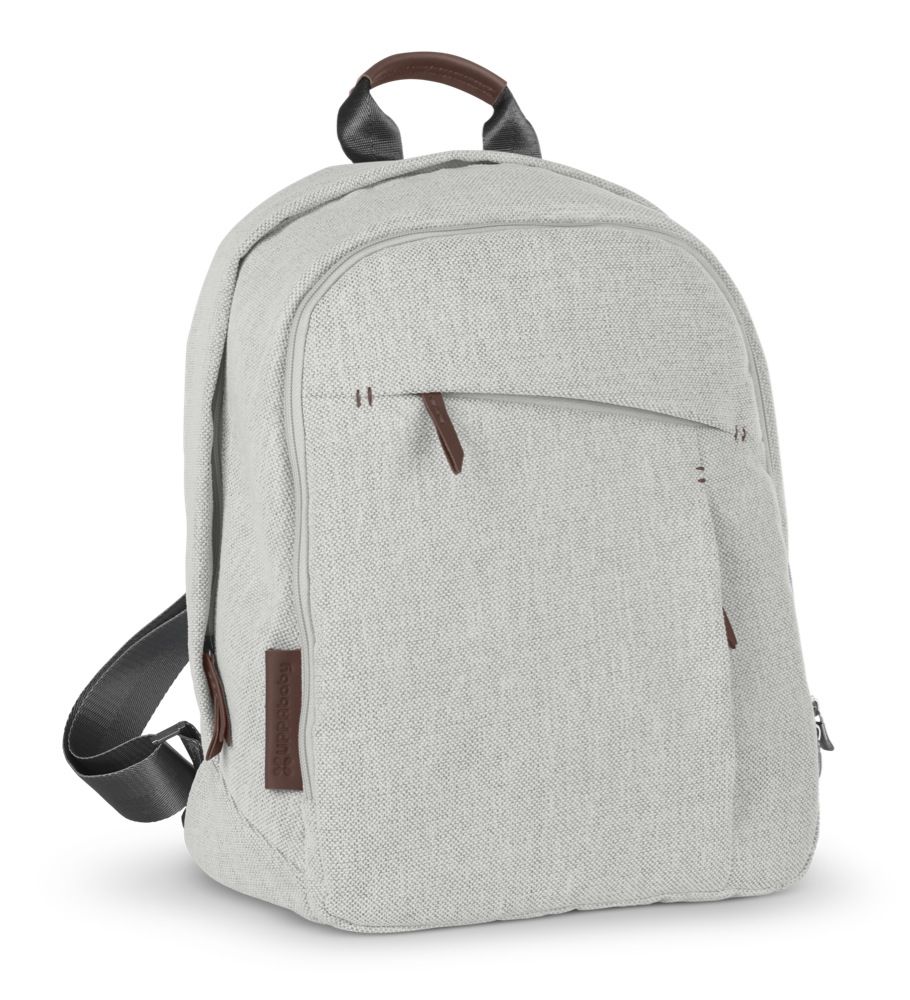 Uppababy Changing Backpack - White & Grey Chenille/Carbon/Chestnut ...