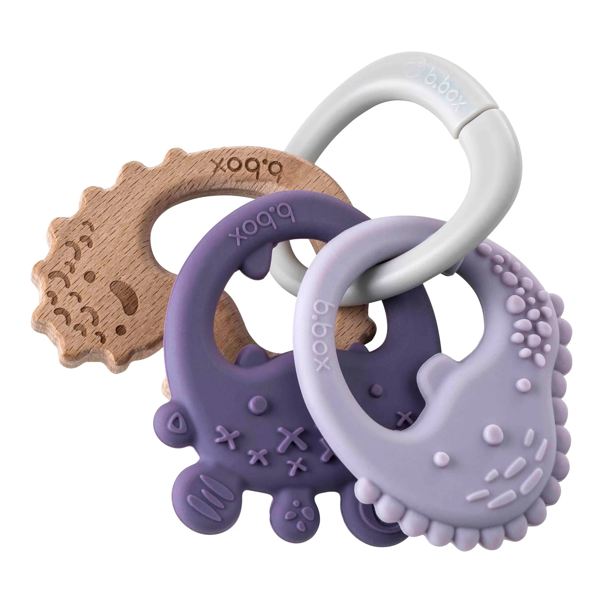B.Box Trio Teether Peony | Baby Bunting AU