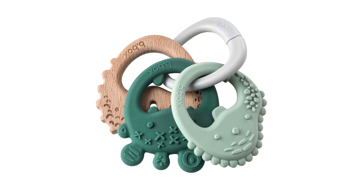 B.Box Trio Teether Sage | Baby Bunting AU