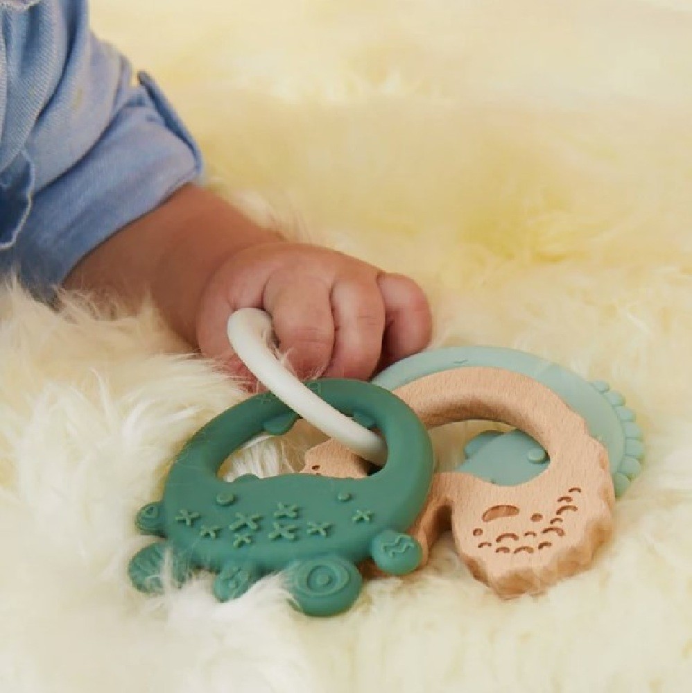 B.Box Trio Teether Blush Teethers Baby Bunting AU