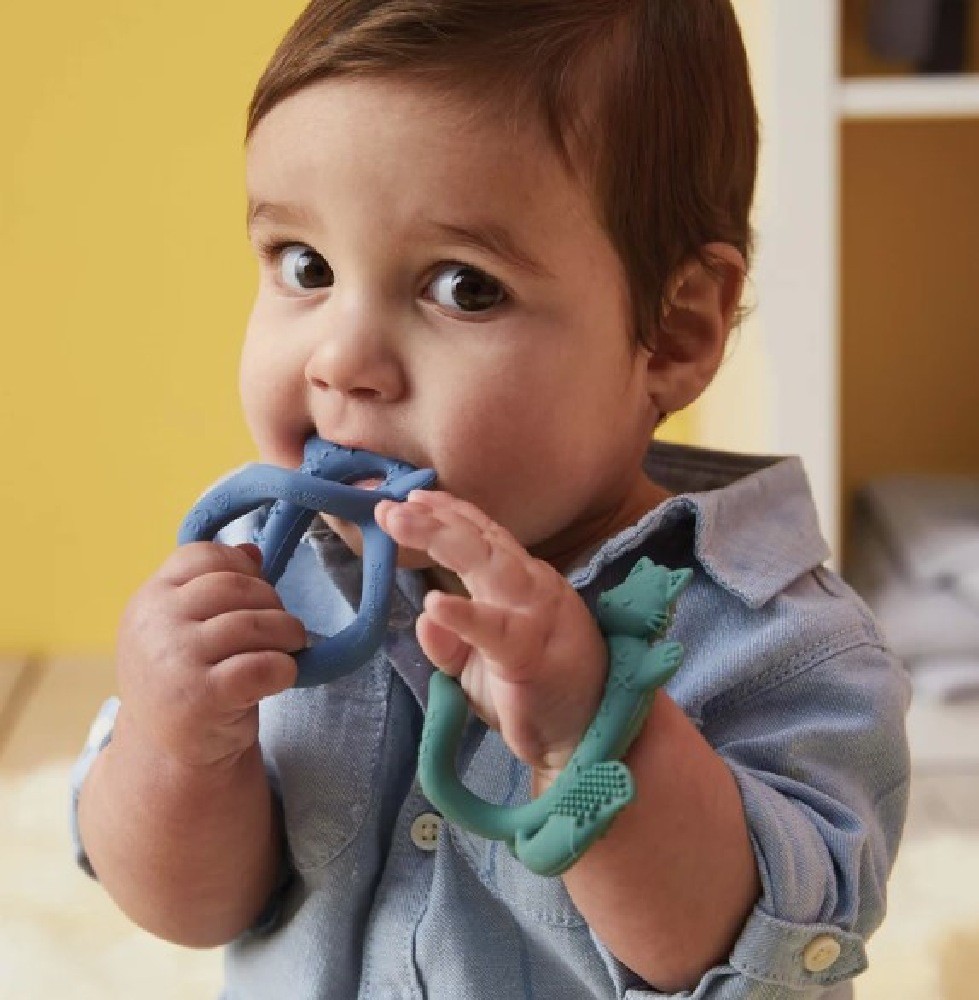 B.Box Wrist Teether Peony Teethers Baby Bunting AU