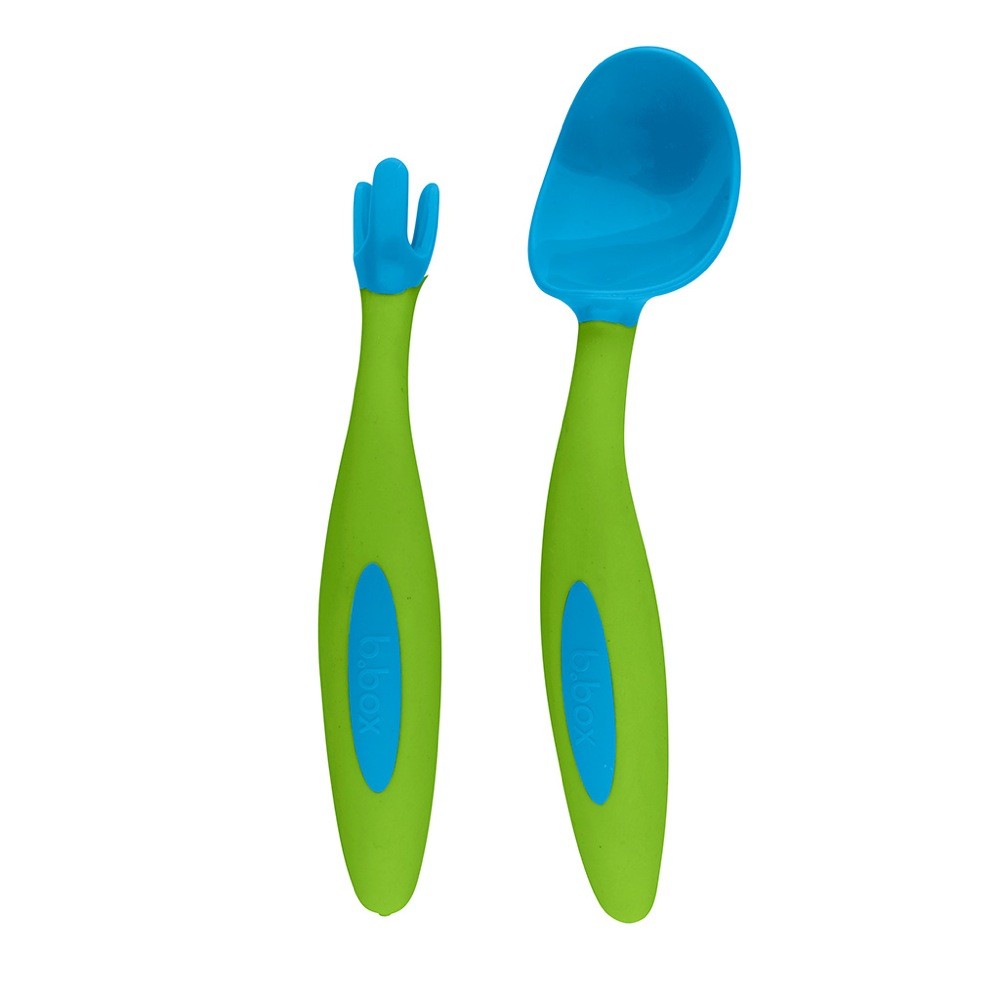 B.Box Cutlery Set Ocean Breeze Cutlery Baby Bunting AU