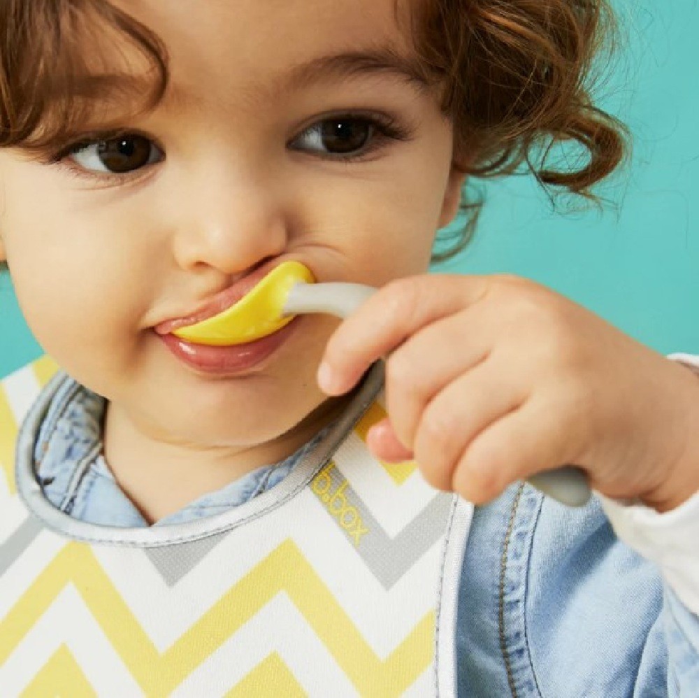 B.Box Cutlery Set Boysenberry Cutlery Baby Bunting AU