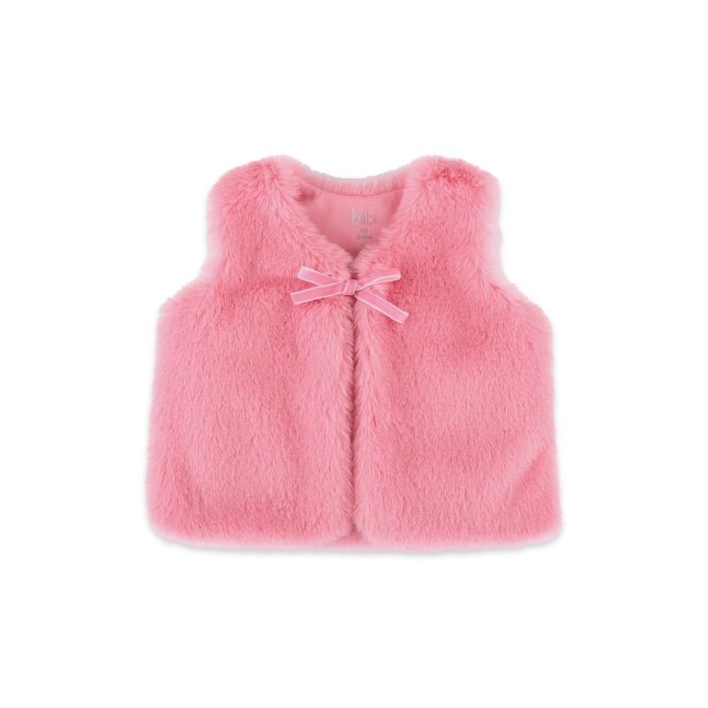 Pink 2024 fuzzy vest