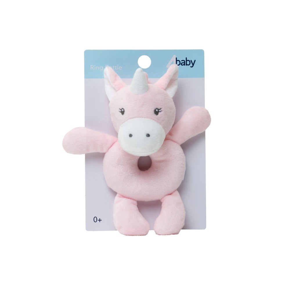 4Baby Unicorn Rattle Pink Rattles Baby Bunting AU