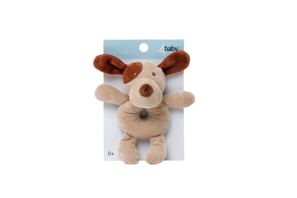4Baby Dog Rattle Brown Rattles Baby Bunting AU