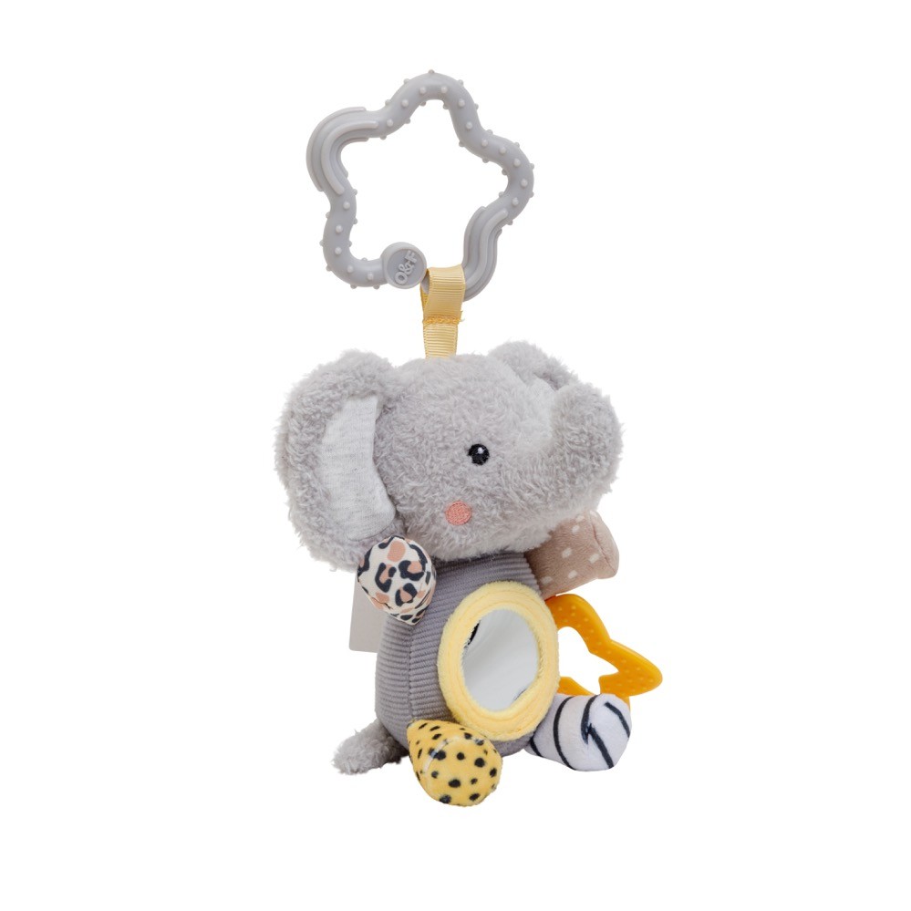 Oscar & Florri Safari Elephant Pram Toy | Soft Plush Toys | Baby Bunting AU