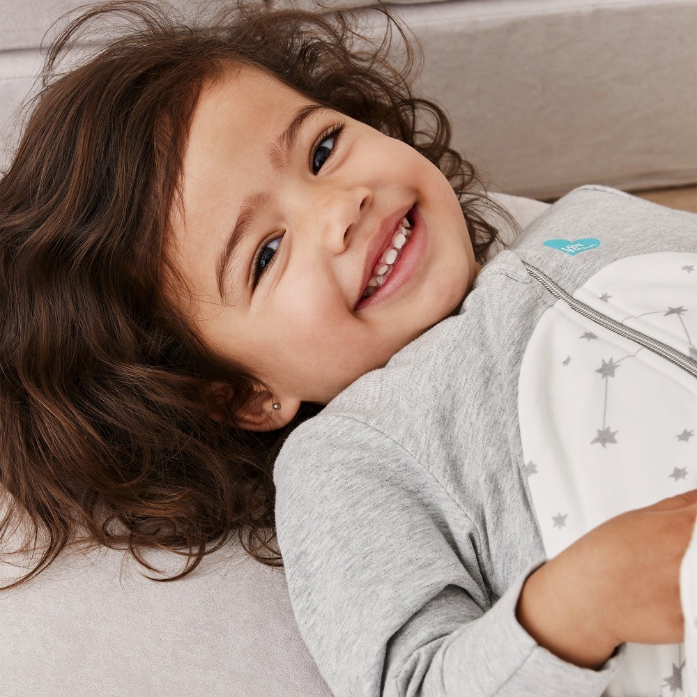 Love to Dream Sleeping Bag Long Sleeve Stellar 1.0 Tog White 618 Months Baby Bunting AU