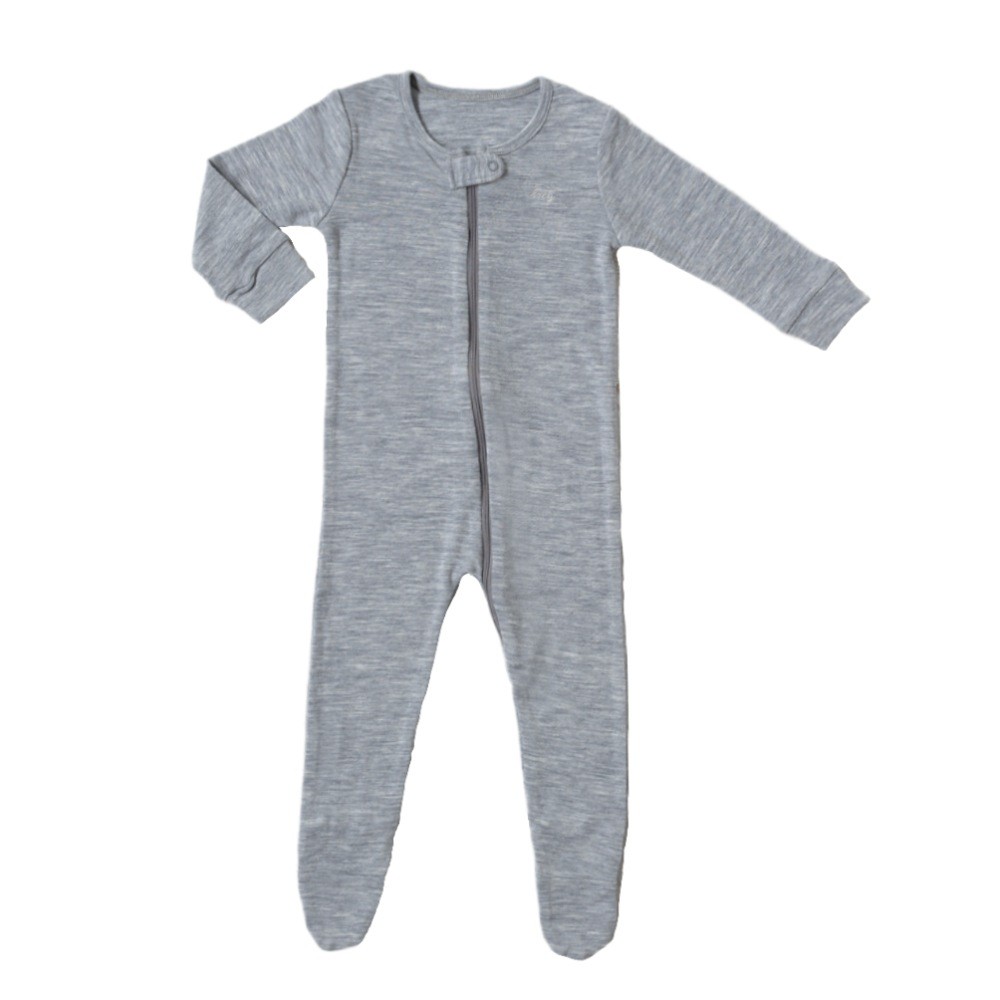 Merino Baby Coverall Grey 3-6M