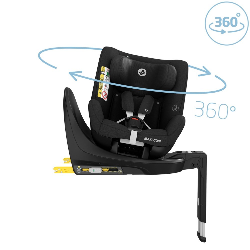 Maxi Cosi Mica Eco ISize Convertible 360 Car Seat Authentic Black