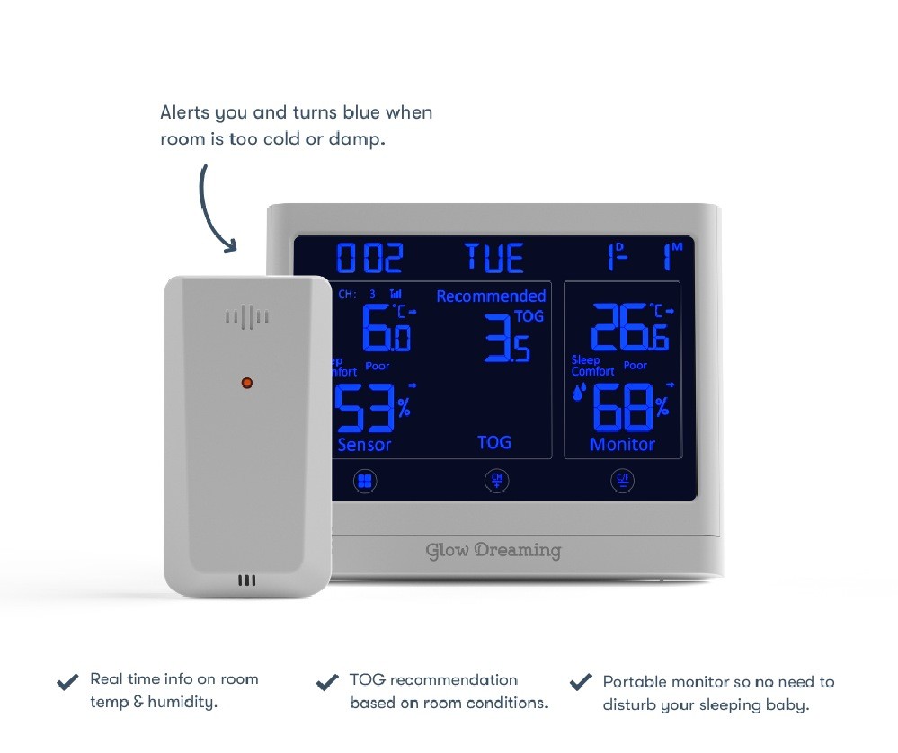 Glow Dreaming Perfect Sleep Sensor Night Lights Baby Bunting AU