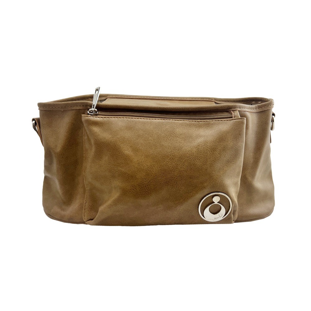 Isoki Pram Caddy Tully Latte Nappy Bags Baby Bunting AU