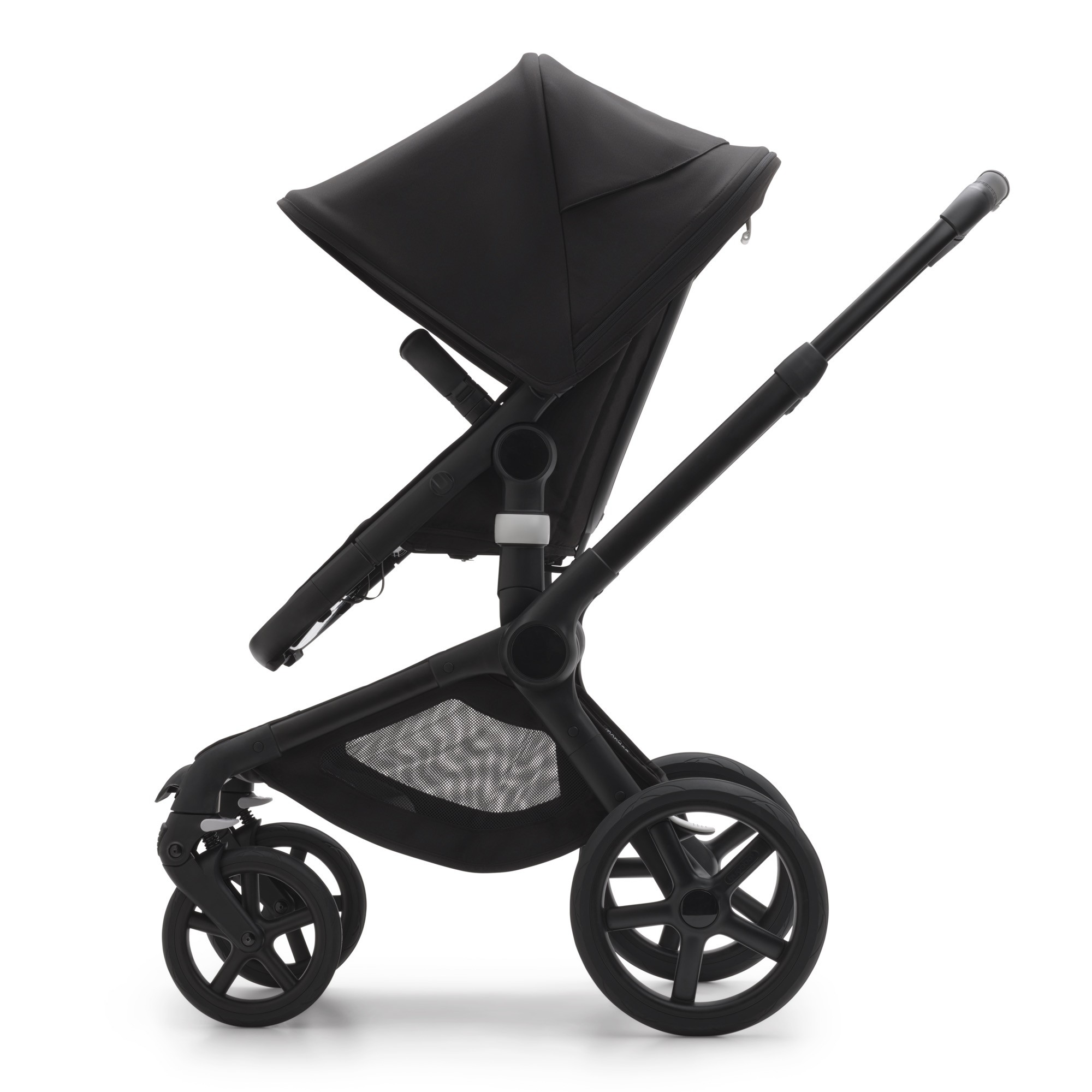 Bugaboo Fox 5 - Black/Midnight Black | 4 Wheel Prams | Baby Bunting AU