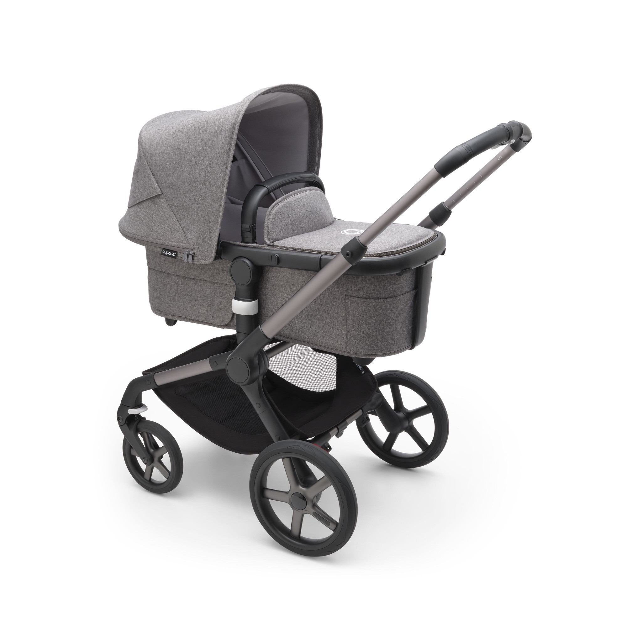 Bugaboo Fox 5 - Graphite/Grey Melange | 4 Wheel Prams | Baby Bunting NZ