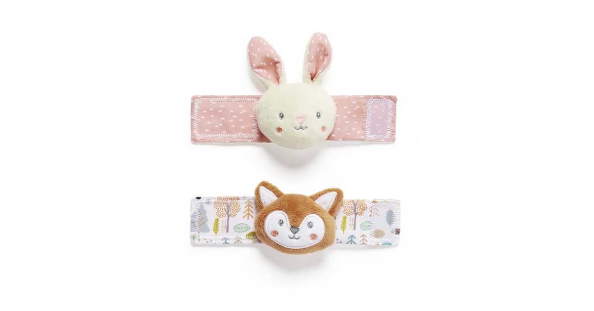 Oscar Florri Woodland Wrist Rattles Baby Bunting NZ