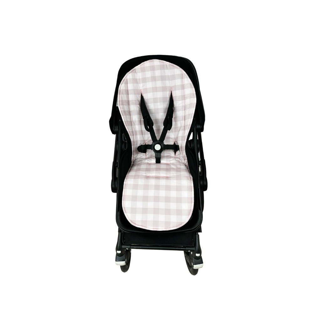 Bambella Pram Liner Blush Gingham Liners Baby Bunting AU