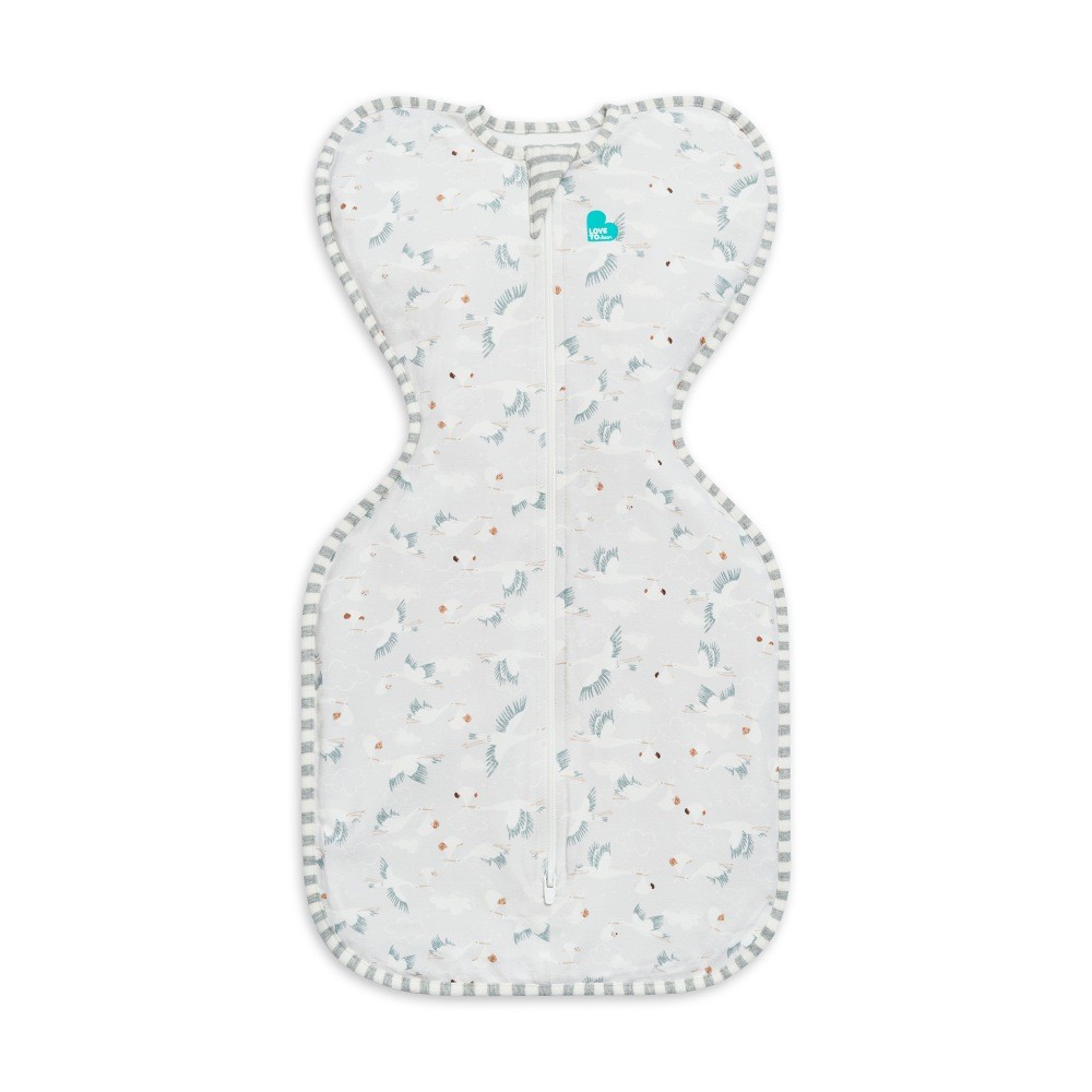 Love To Dream Swaddle Up GOTS Organic 1.0 Tog Grey Newborn Baby