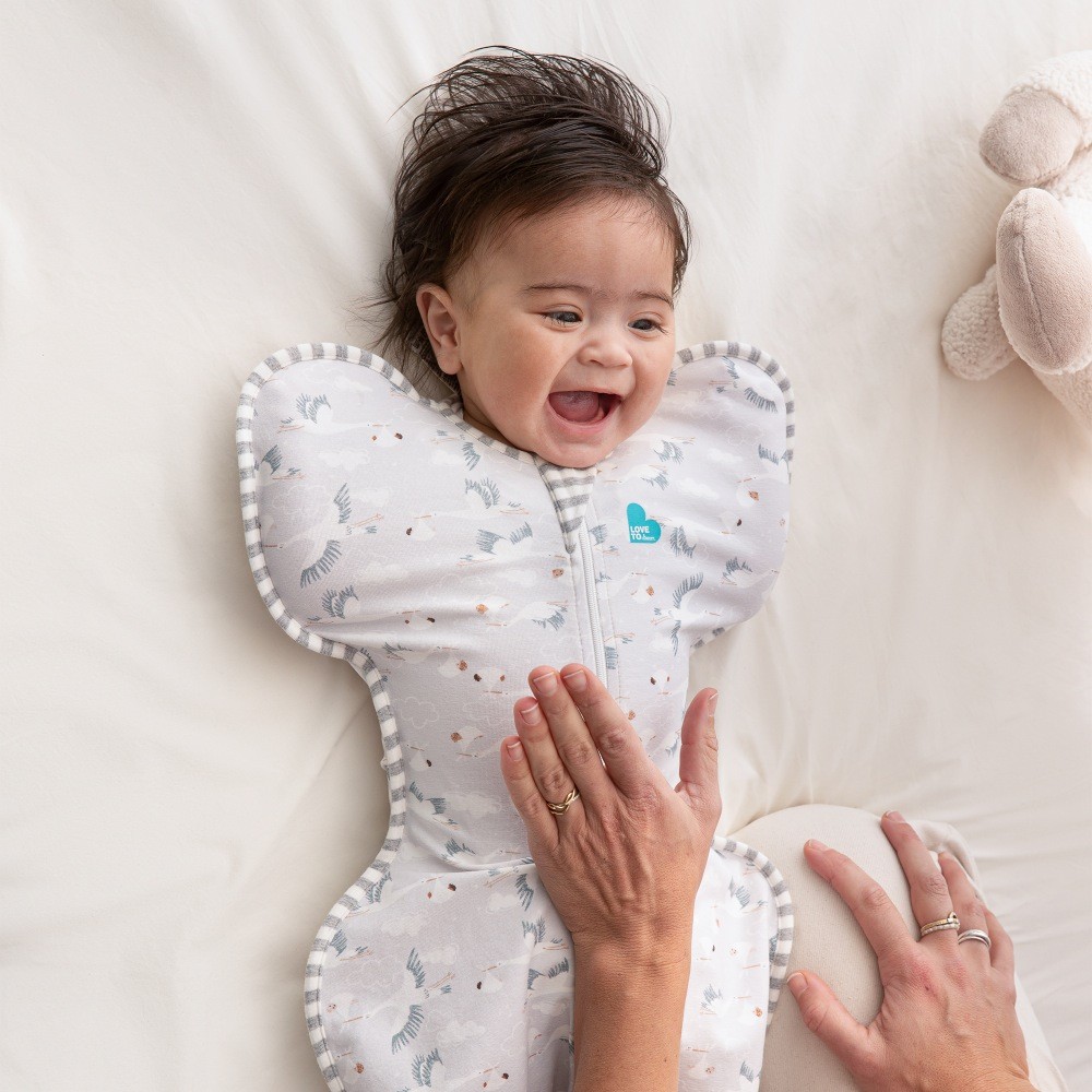 Love To Dream Swaddle Up GOTS Organic 1.0 Tog Grey Small Baby Bunting AU