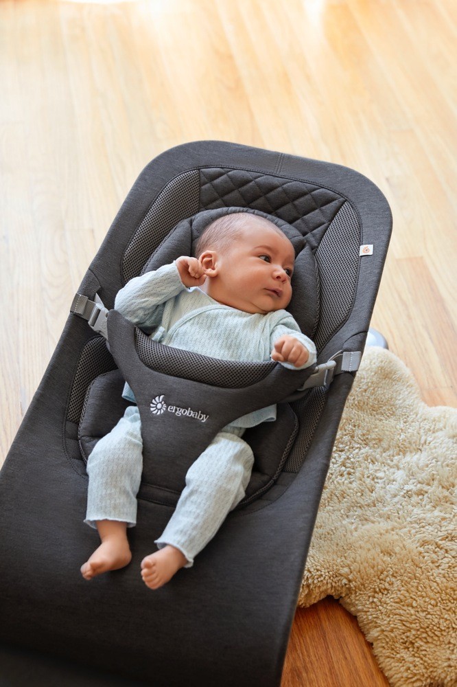 Ergobaby Evolve 3 In 1 Bouncer Charcoal Grey Rockers & Bouncers