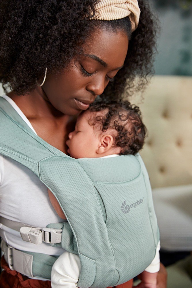 Ergobaby Embrace Soft Air Mesh Newborn Baby Carrier Sage Baby