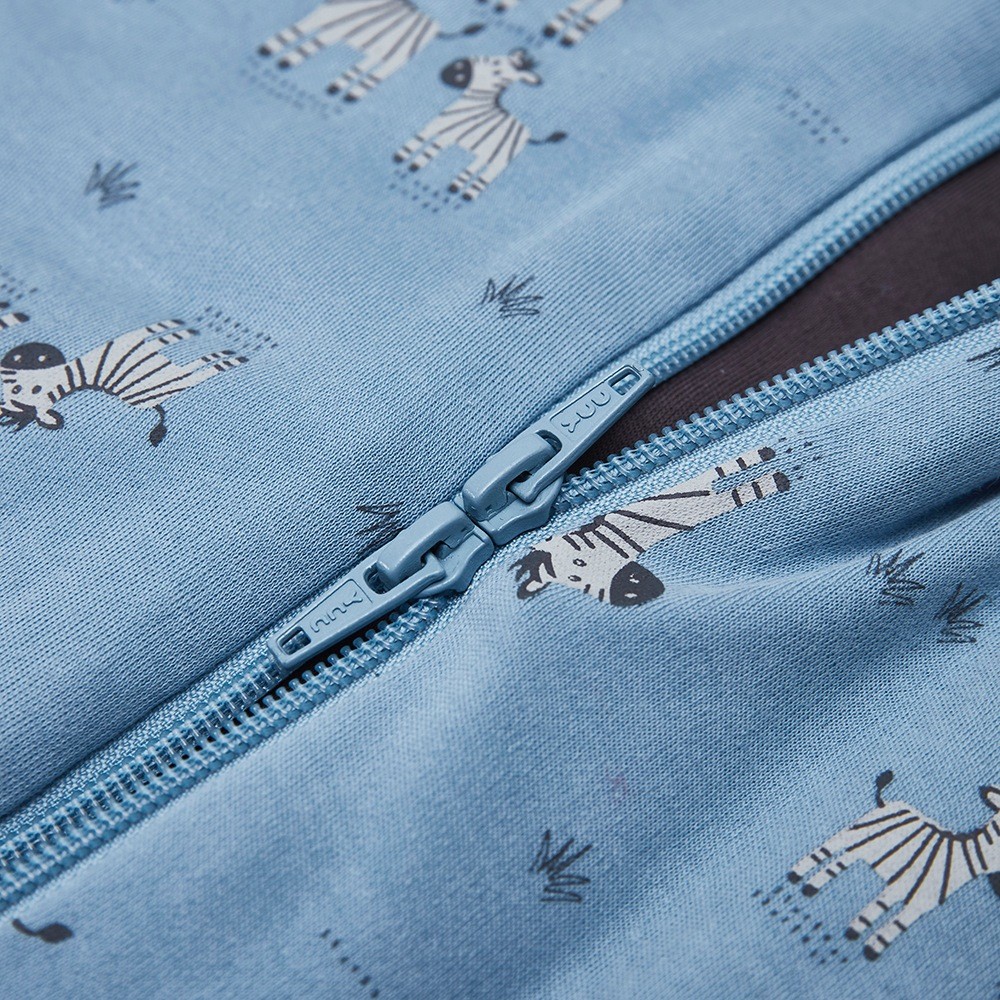 Snugtime Cotton Interlock Long Sleeve Cosi Sleeping Bag 2.2 Tog Zebra