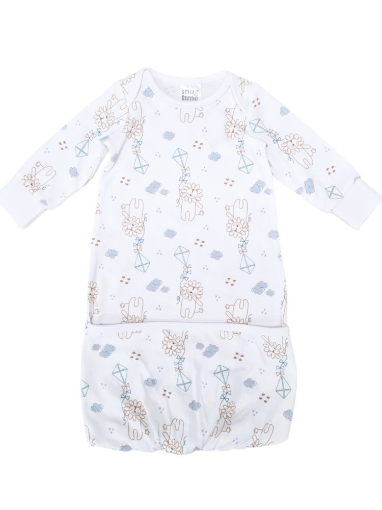 Snugtime Cotton Interlock Long Sleeve Sleeping Bag Lion Size 000 Baby
