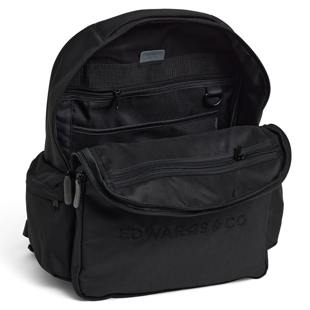 Edwards & Co Backpack Black | Nappy Bags | Baby Bunting AU