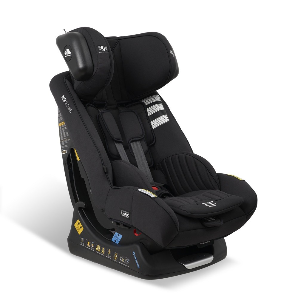 Infasecure Spectre Black Car Seat Black Convertibles Baby Bunting AU