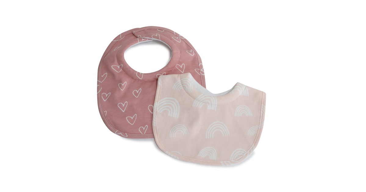 Blue Heart Embroidered Eve Bib Bubble main image 0