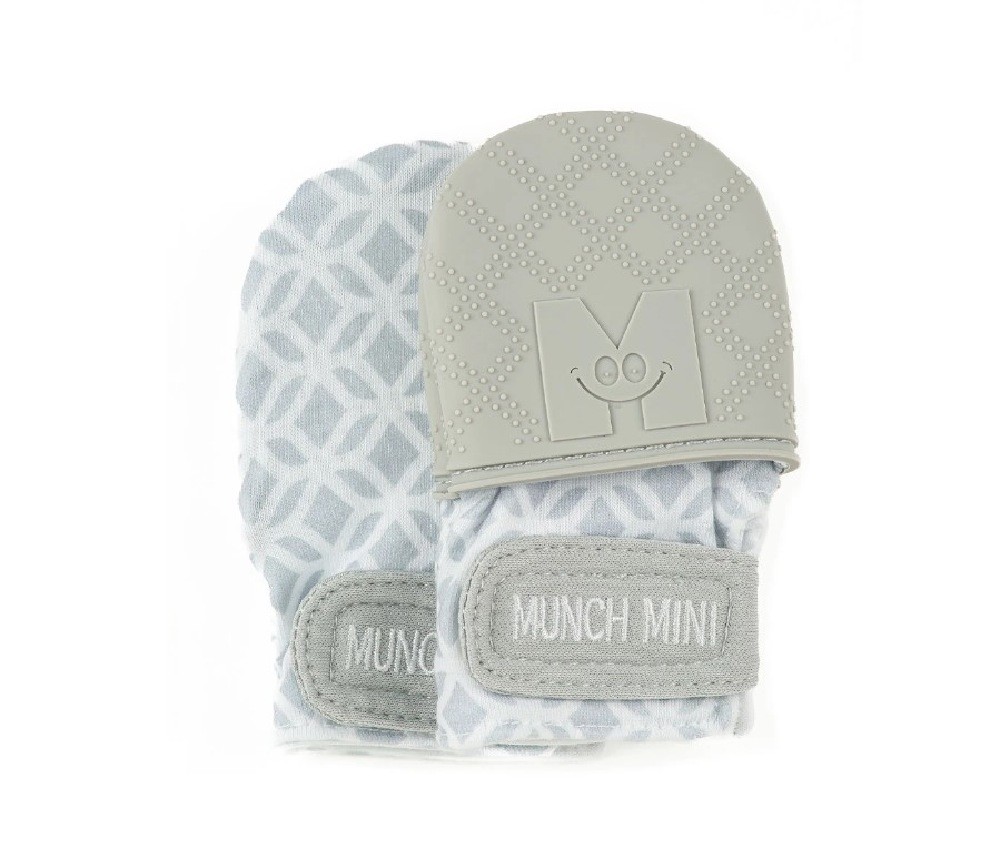 Malarkey Munch Minis Grey Geo Teethers Baby Bunting AU