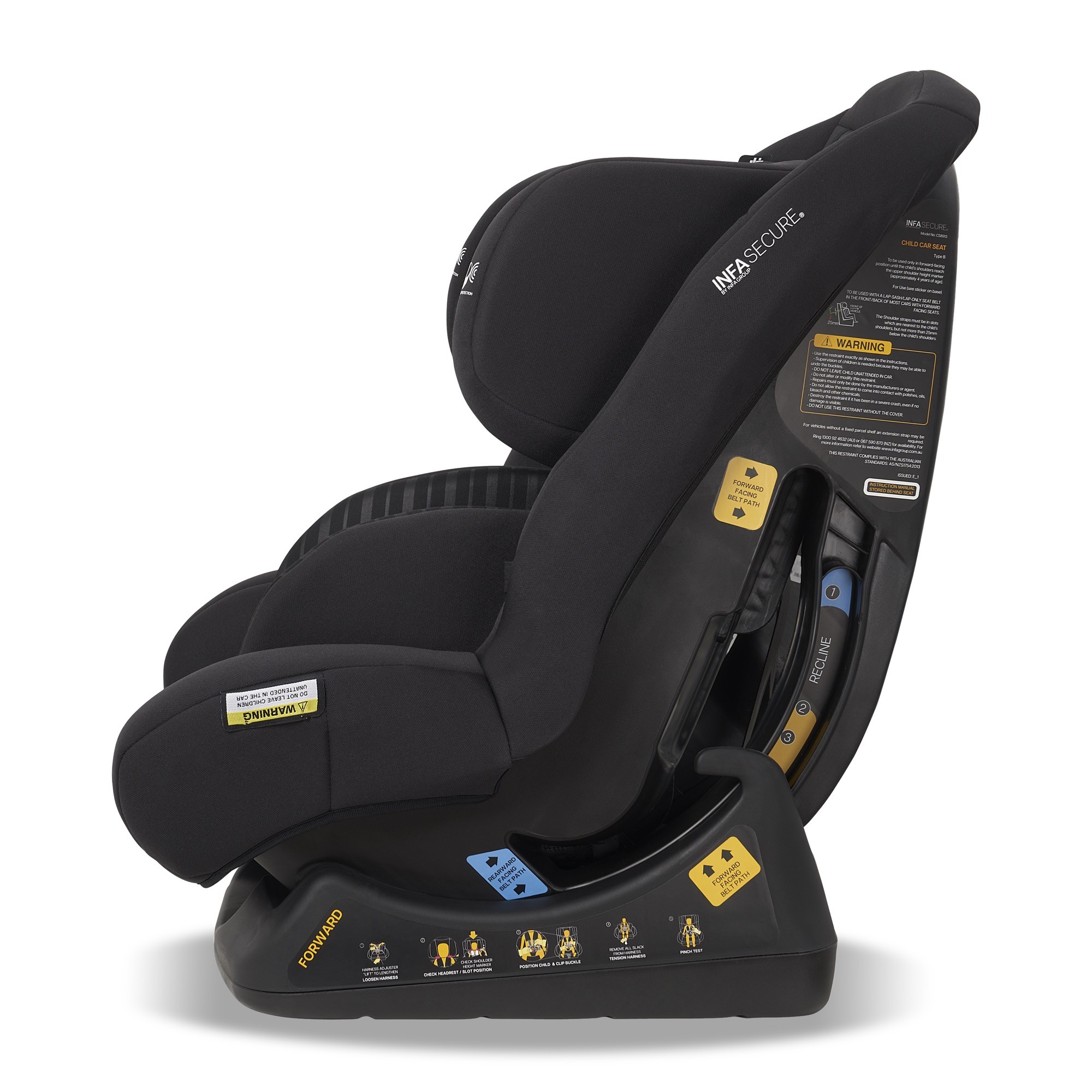 Infasecure Velocity Caprice 0 To 4 Years Car Seat Stripe Convertibles