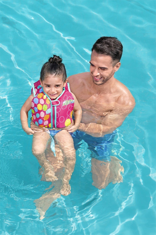 Bestway Aquastar Swim Vest S/M Assorted Pool & Water Baby Bunting AU