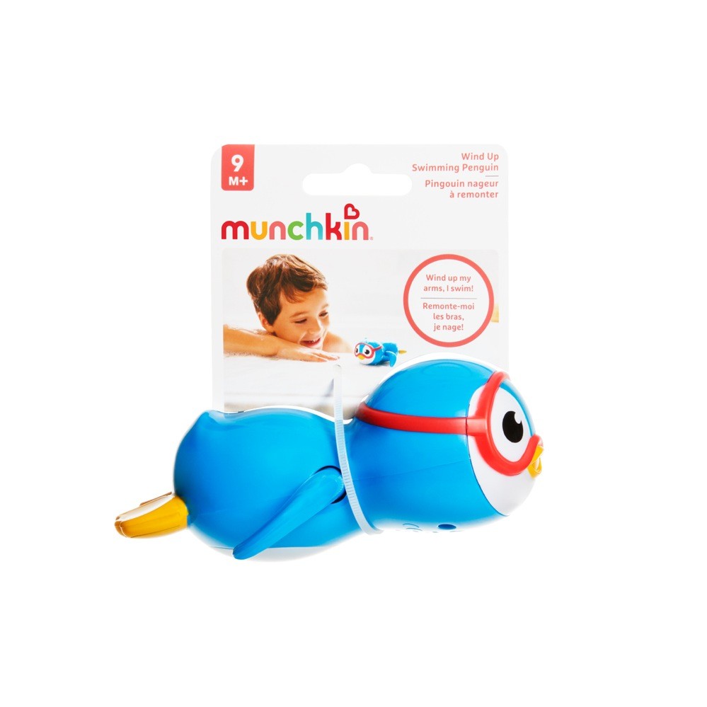 Munchkin Wind Up Swimming Penguin | Bath & Water Toys | Baby Bunting AU