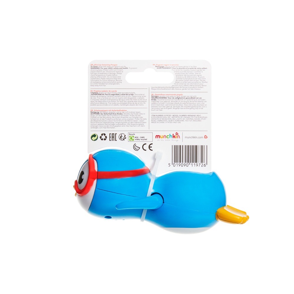 Munchkin Wind Up Swimming Penguin | Bath & Water Toys | Baby Bunting AU