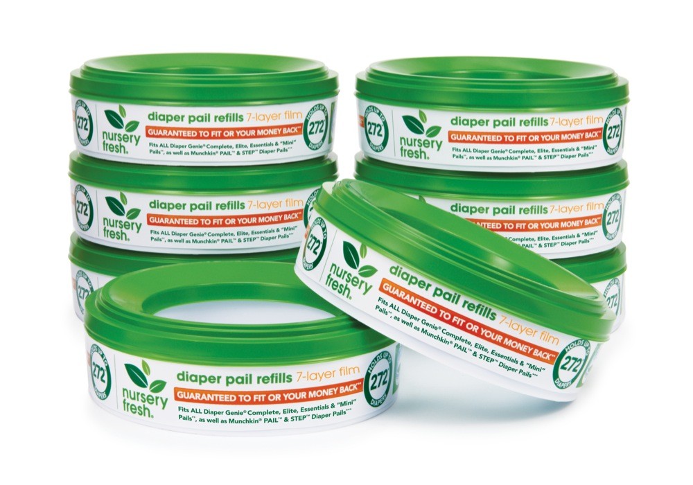 Munchkin Nappy/Diaper Bin Refill 8Pack Baby Bunting AU