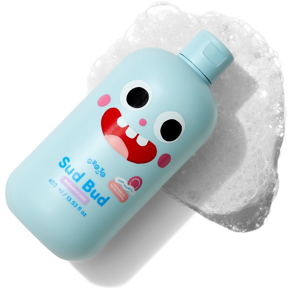 GroTo Fragrance Free Bubble Bath 400Ml Bathtime Baby Bunting AU